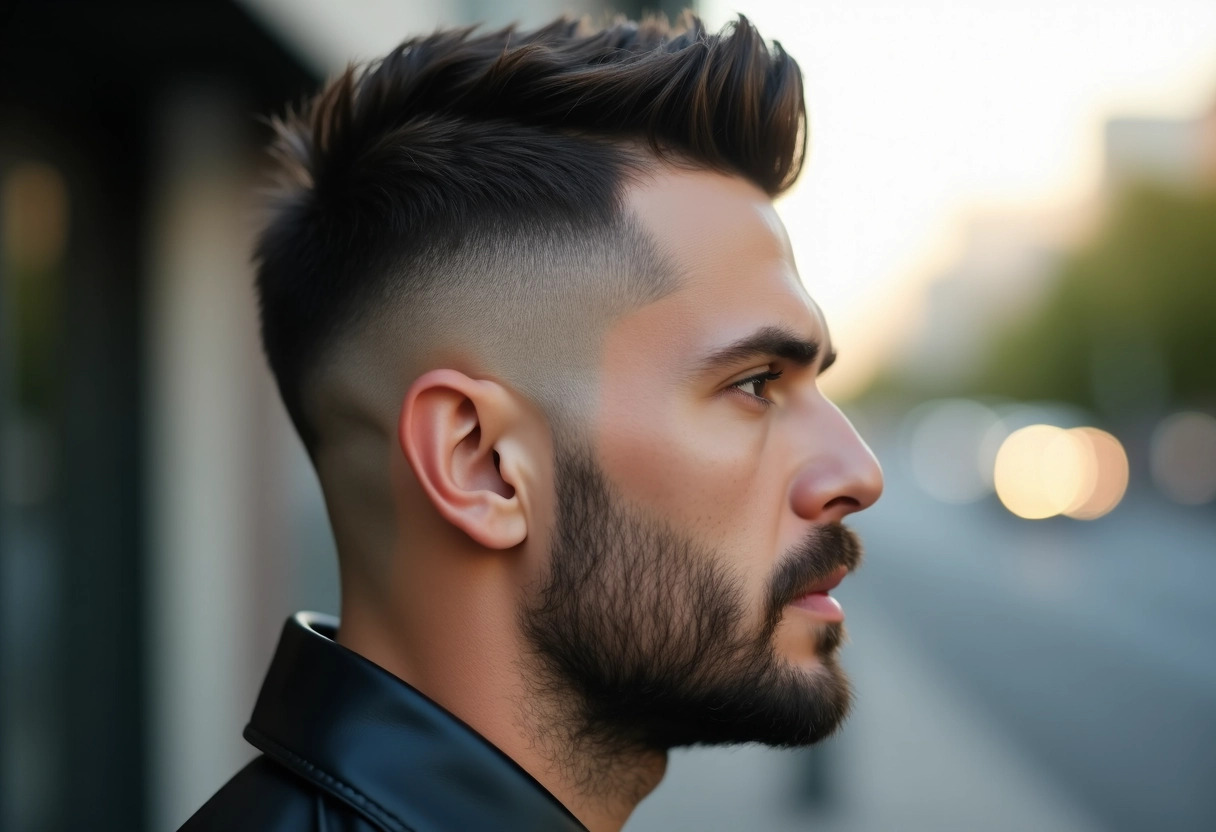 taper fade homme